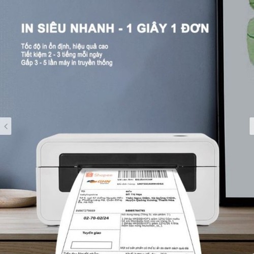 Máy in đơn hàng TMĐT HPRT N41 in đơn hàng, tem mã vạch, livestream, dùng giấy in nhiệt decal dán, máy in bill, hóa đơn | BigBuy360 - bigbuy360.vn