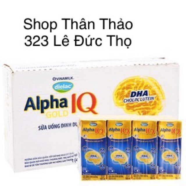 Thùng 48 hộp Sữa Dielac Alpha Gold 180ml