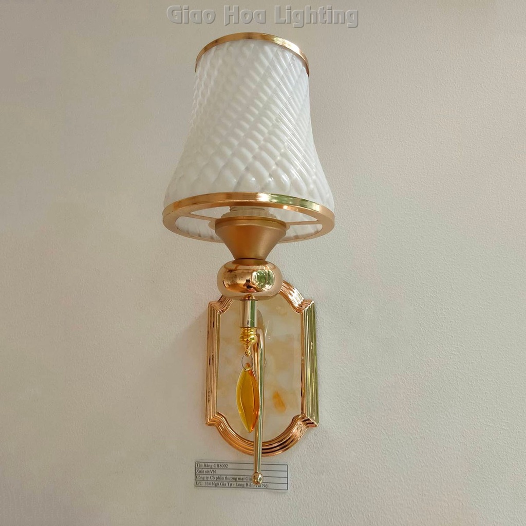Đèn ngủ treo tường, trang trí gắn vách phòng khách - cầu thang, mạ vàng sang trọng hiện đại GH577
