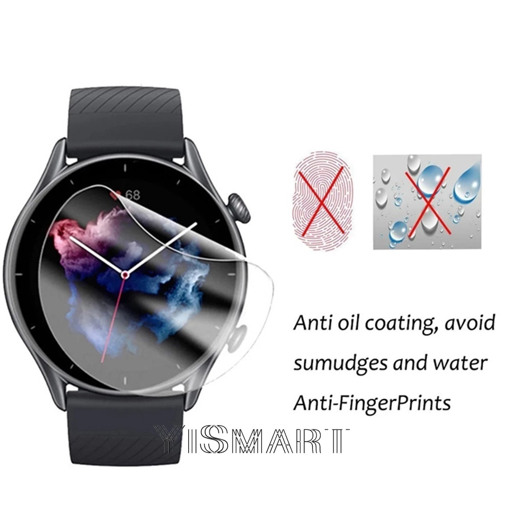 Miếng dán bảo vệ màn hình bằng TPU mềm dành cho đồng hồ thông minh Amazfit GTS 3 GTS3 GTS2 Mini GTR 3 Pro GTR3