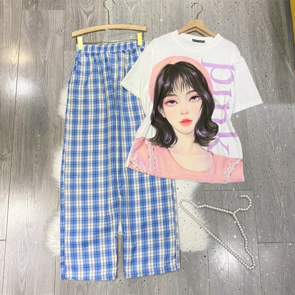 Set đồ nữ quần dài CARO KATE NHIỀU MẪU 9 ❤️ Đồ bộ hoạt hình Freesize Molly Fashion