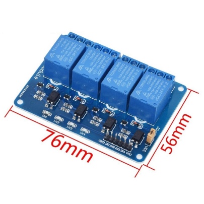 Mạch relay 4 kênh 5V  Module relay 4 kênh cách ly 5V