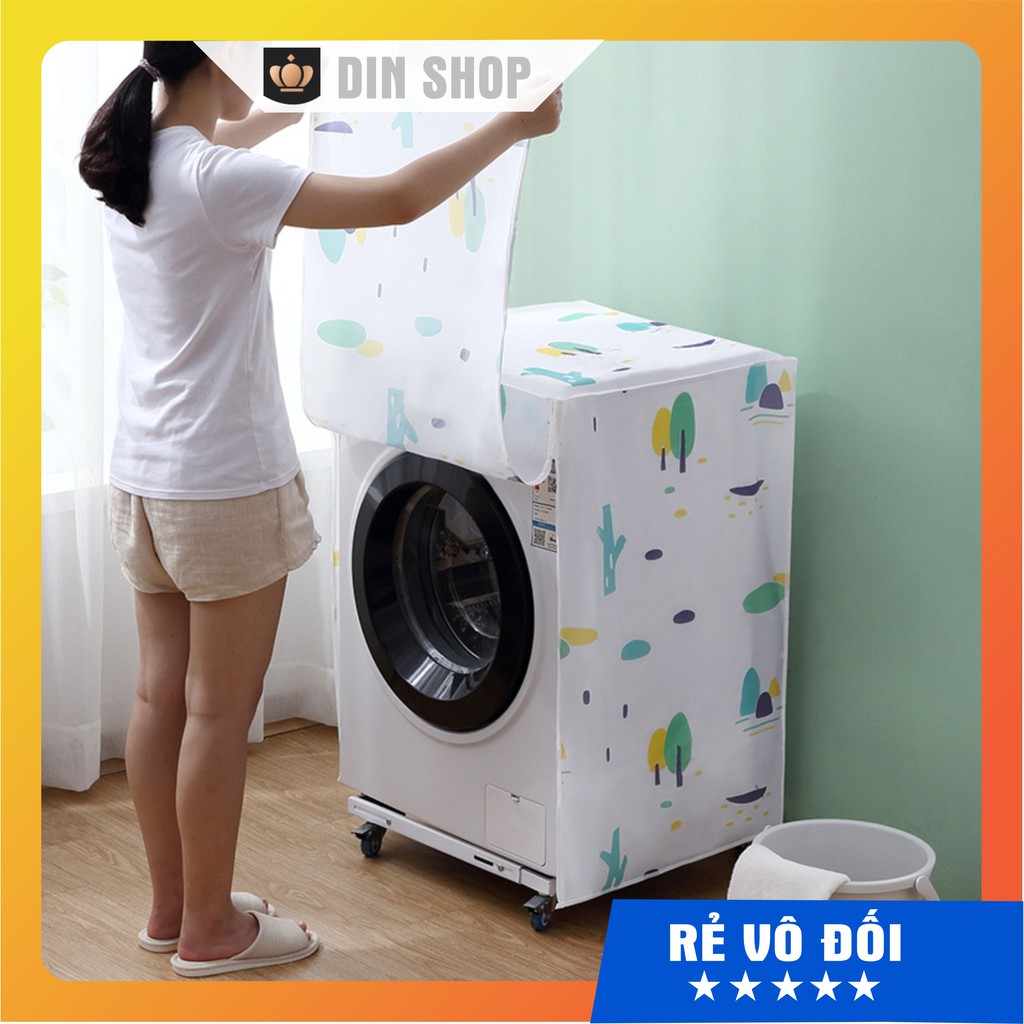 Bọc máy giặt ⭐PEVA CAO CẤP⭐ Vỏ bọc máy giặt cửa ngang, cửa trên, cửa trước chống bụi chống thấm