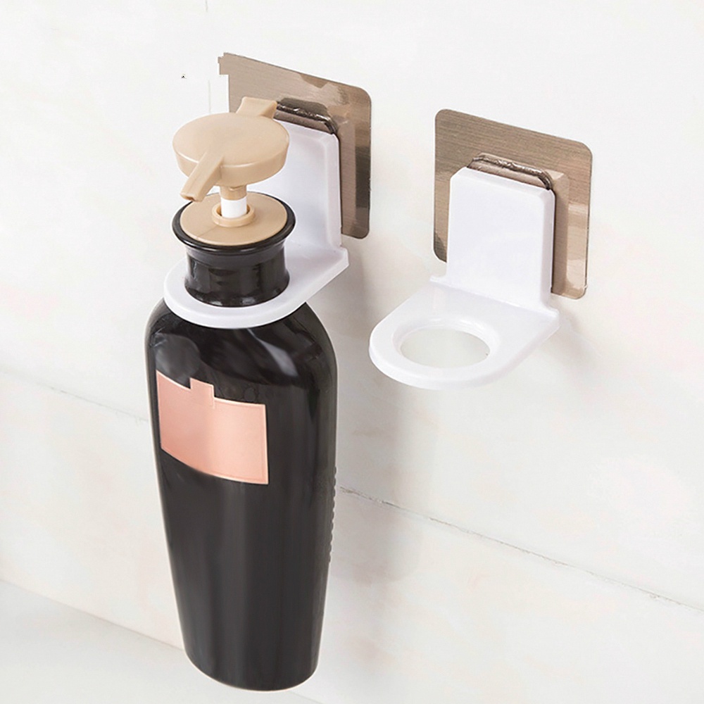 Giá Đỡ Chai Xà Phòng Gắn Tường Tự Dính Mạnh Tiện Dụng Cho Phòng Tắm / Nhà Bếp