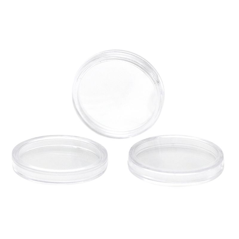 Set 10 Hộp Nhựa Tròn 1 Inch Đựng Thẻ NFC Tiện Dụng