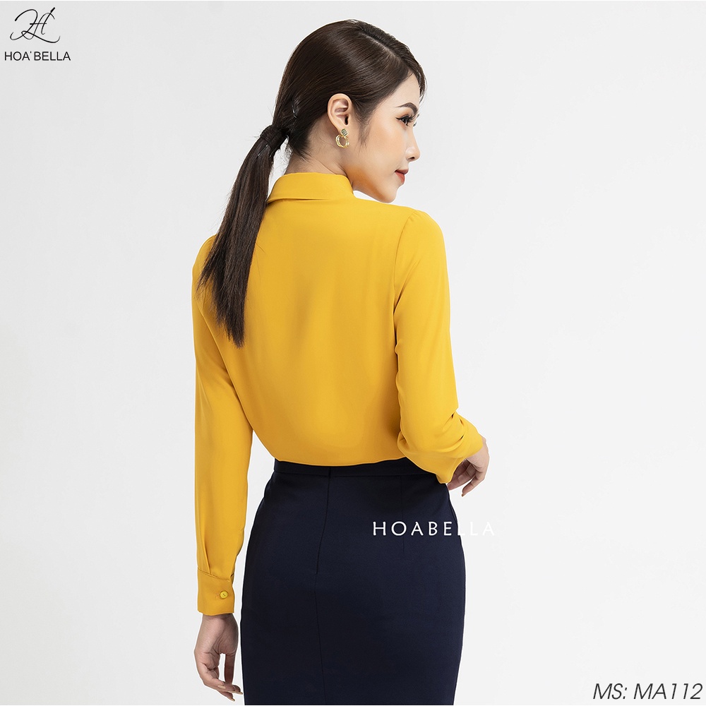 [Mã LT50 giảm 50k đơn 250k] Áo Sơ Mi Nữ HOABELLA Công Sở Cổ Đức 5 Màu (MA112)