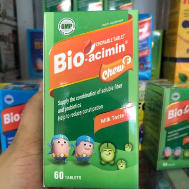 Bio-acimin Chew F giảm rối loạn tiêu hóa, giúp trẻ ăn ngon tăng cường tiêu hóa - CN25