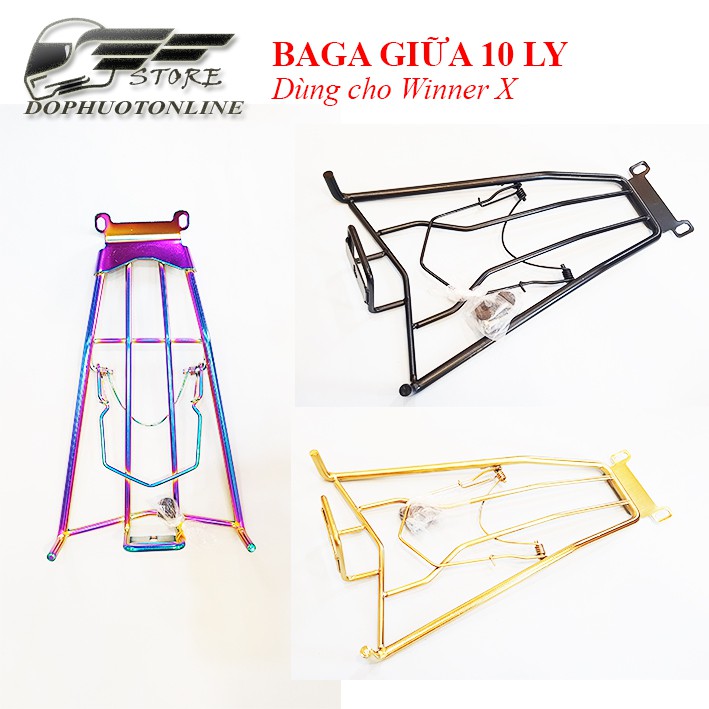 Baga giữa Winner X - Inox, 7 Màu, Vàng, Đen