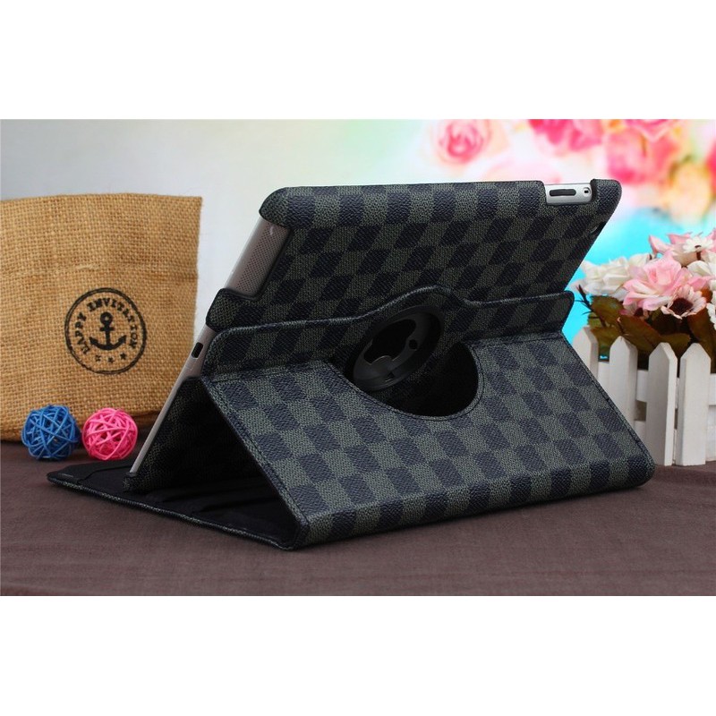 Bao da iPad 2/ iPad 3/ iPad 4 xoay 360 vân caro Lv | BigBuy360 - bigbuy360.vn