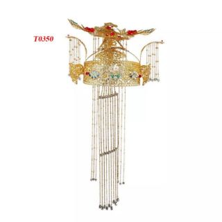 Mũ phượng cô dâu cổ trang