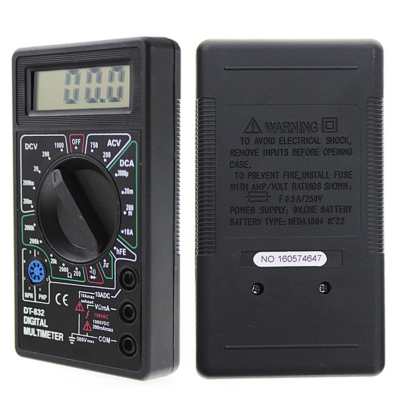 Vạn Năng Kế Kỹ Thuật Số zong DT832 Màn Hình LCD Đa Năng