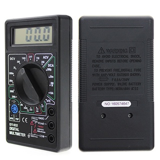 Professional DT832 Digital Multimeter LCD for DC AC Voltmeter Ammeter Ohm Tester