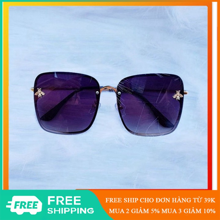 Xả Kho - Mắt kính mát nữ gọng vuông hình con ong độc lạ sang trọng | BigBuy360 - bigbuy360.vn