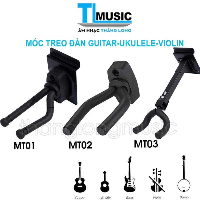 Giá Treo Đàn Guitar / Loại treo tường.Móc treo đàn Guitar Ukulele