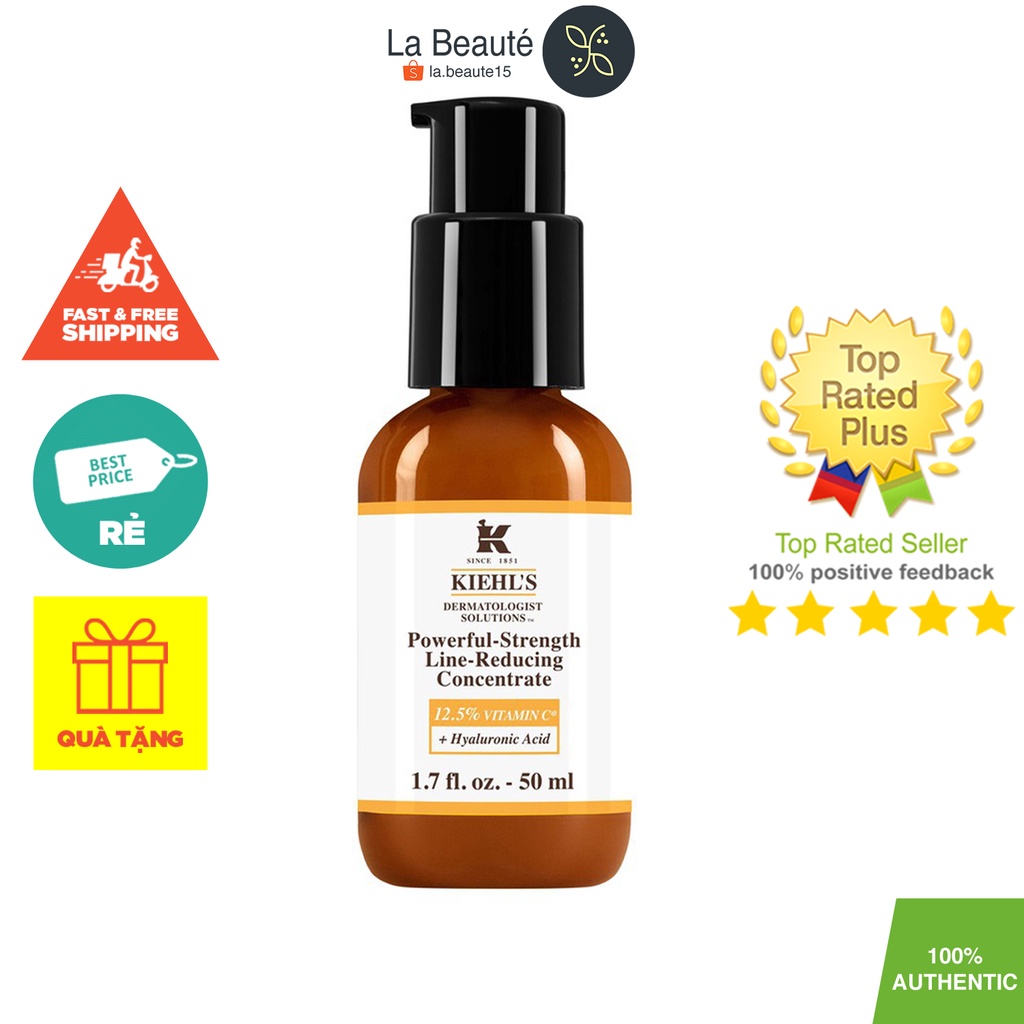 Kiehl's Powerful Strength Line 12,5% Vitamin C - Serum Chống Lão Hoá và Giảm Nhăn 50ml
