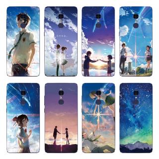Anime Character Couple Cover Xiaomi Redmi Note4/Note 4X/Note 5 Pro Soft TPU Case