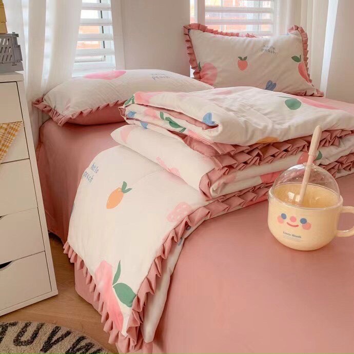 [NHẬP KHẨU] SET ĐŨI BÈO NGẮN 4 MÙA TIỂU THƯ SANG CHẢNH - Chăn trần hè loại 1