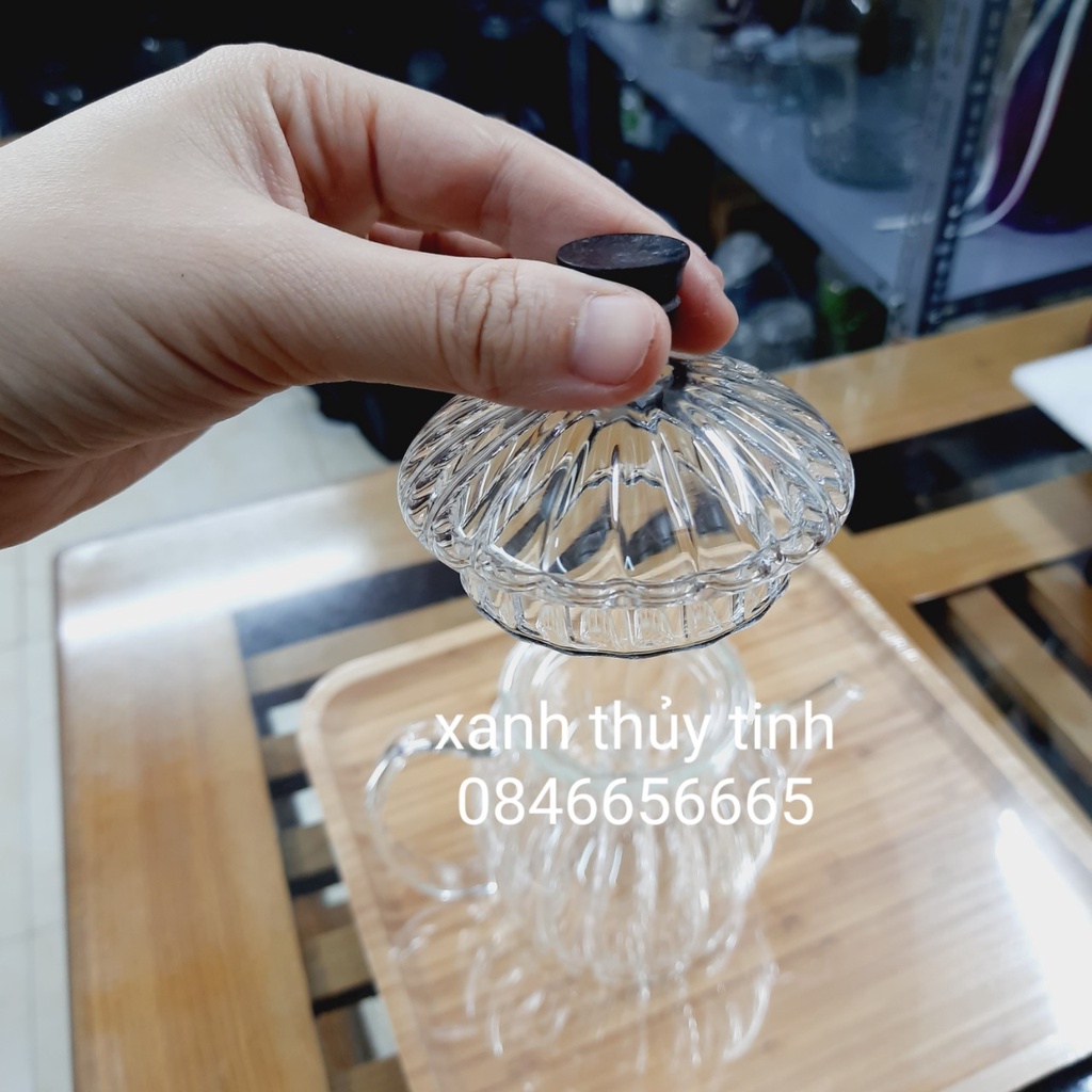 Ấm thủy tinh 2 lõi lọc 900ml - AT4
