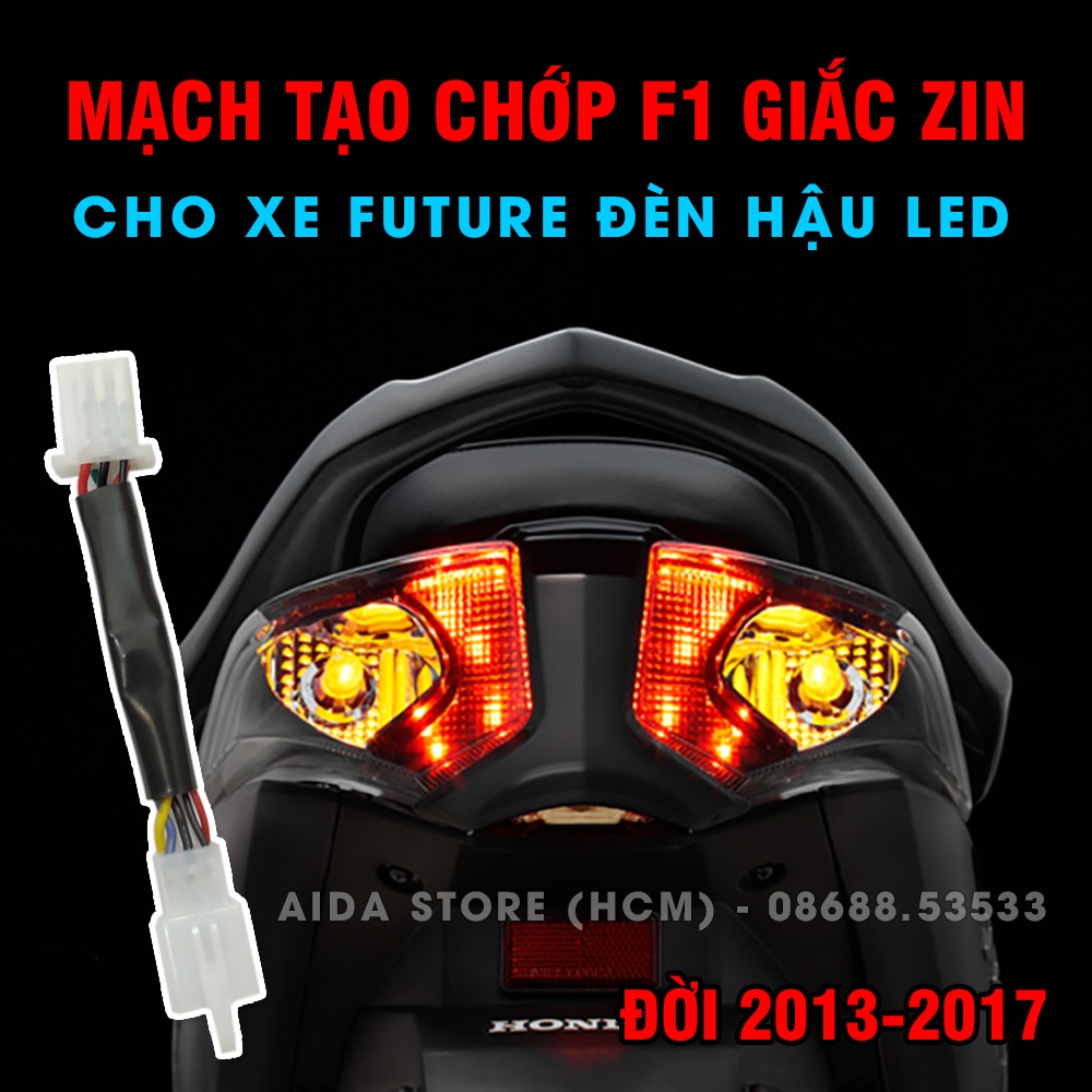 [Mã LIFEAUMAY giảm 10% tối đa 30k đơn 150k] Bộ mạch sẵn giắc zin tạo chớp F1 cho Future 2013-2017 đèn hậu led cánh bướm