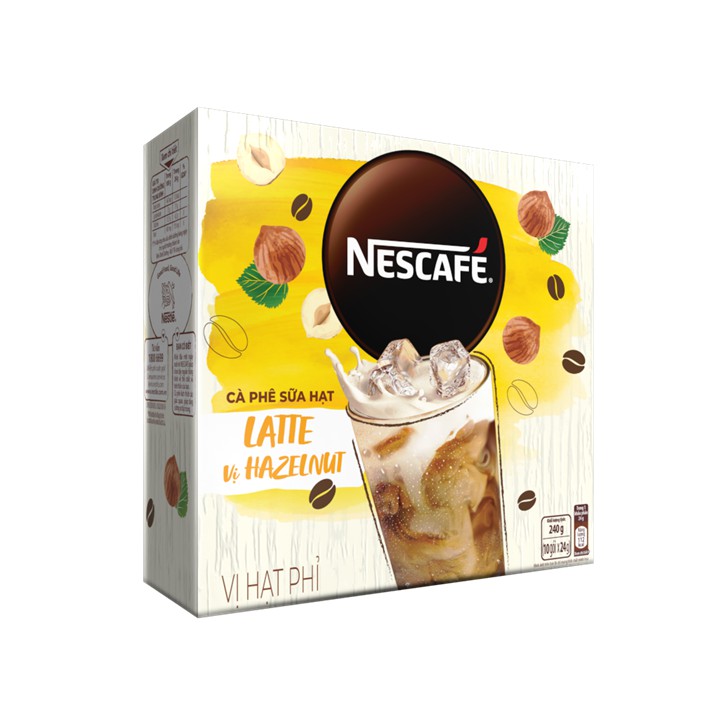 Combo 3 hộp Nescafe:Cappuccino Dừa (200g/hộp) + Latte sữa hạt vị Hạt Phỉ (240g/hộp) + Latte sữa hạt Hạnh nhân (240g/hộp)