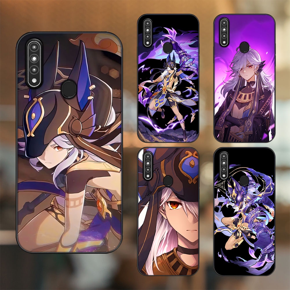 Ốp lưng Oppo A31, A8 viền đen in hình Cyno Genshin Impact