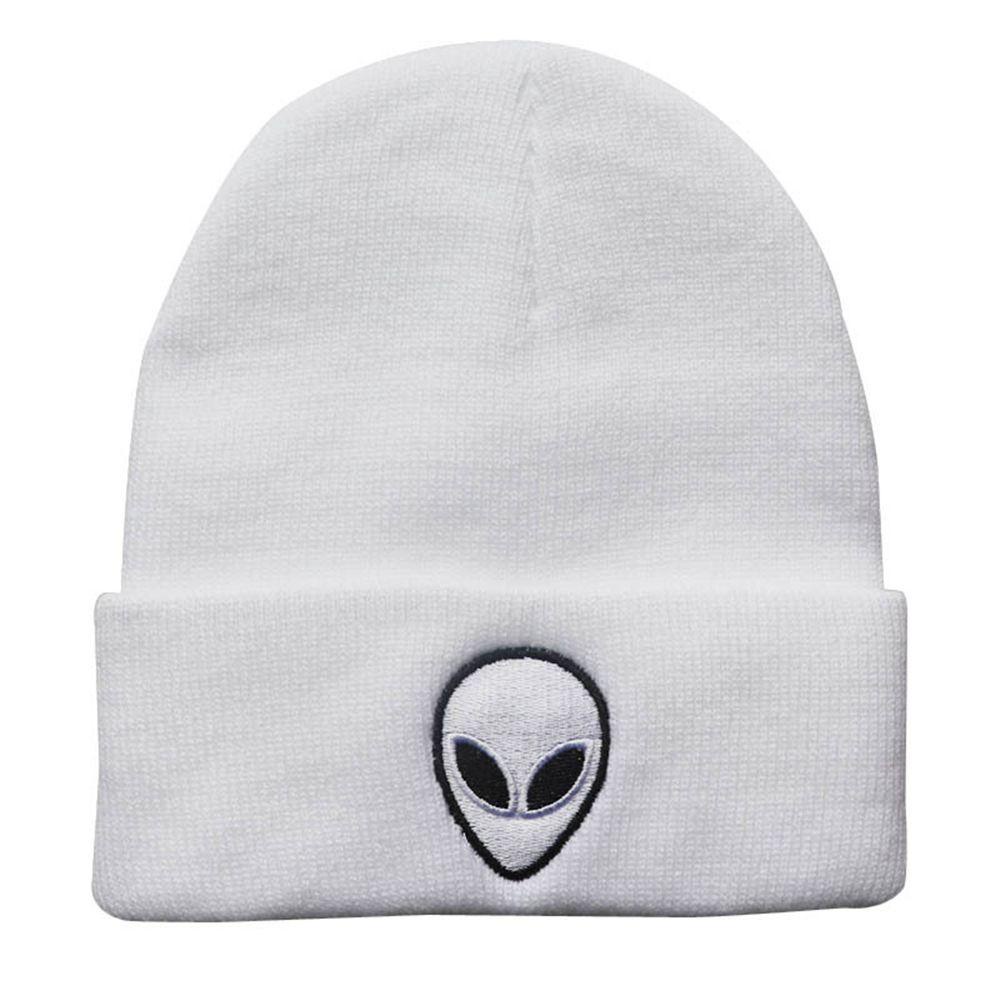 Mũ Beanie Họa Tiết Người Ngoài Hành Tinh Phong Cách Hip Hop