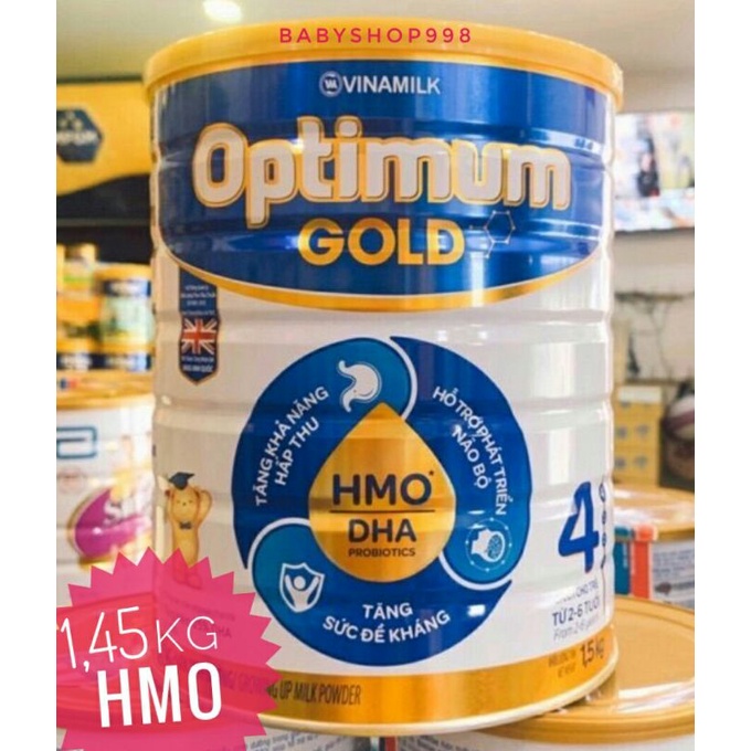 🌺[Hsd 2023] Sữa Bột Vinamilk Optimum Gold 4 1,45kg