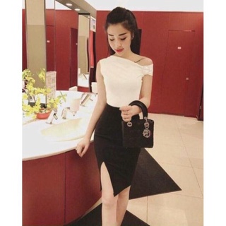 Váy body lệch vai
