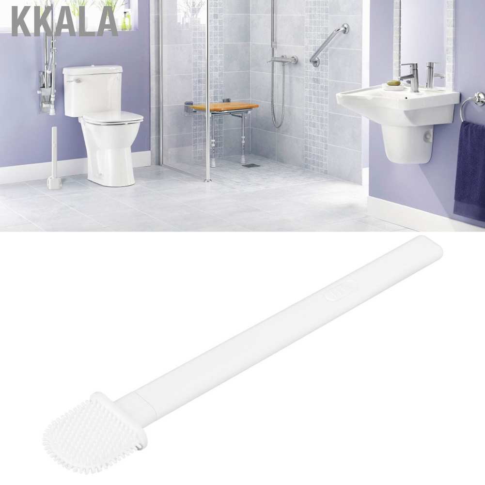 Bàn Chải Vệ Sinh Toilet Bằng Silicone Thiết Kế Nhỏ Gọn Tiện Dụng Cho Gia Đình / Khách Sạn