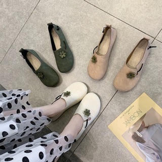 (Order) Giày búp bê nữ Ulzzang 2020 hoa