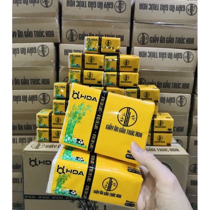 GÓI GIẤY ĂN GẤU TRÚC ( 1 TÚI 300 TỜ)