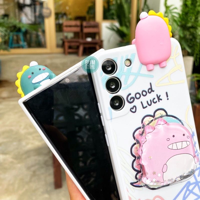 Ốp Lưng Samsung Note 20 Ultra / Note 20 / S20 Ultra / S20+ /S10+ / Note10 Plus / Note 10 Khủng Long Kèm Dây Và Popsocket