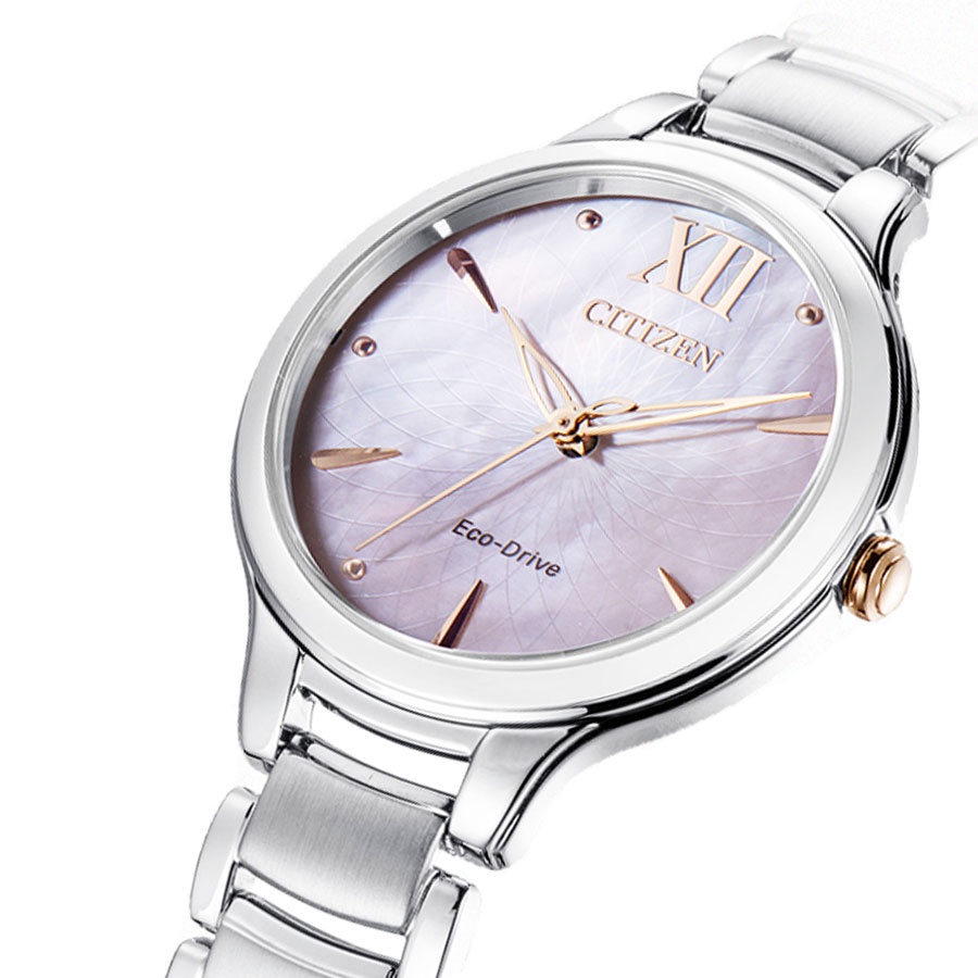 Đồng Hồ Nữ Citizen Dây Thép Không Gỉ EM0558-81Y - Mặt Xà Cừ