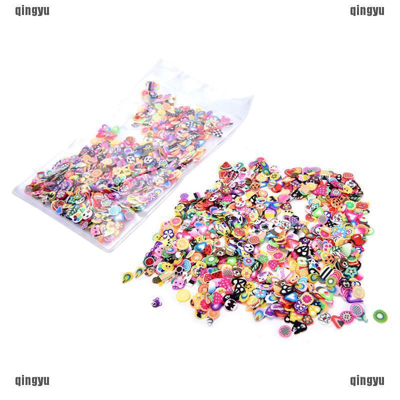 Set 1000 Hạt Đất Sét 3D Trang Trí Móng Tay