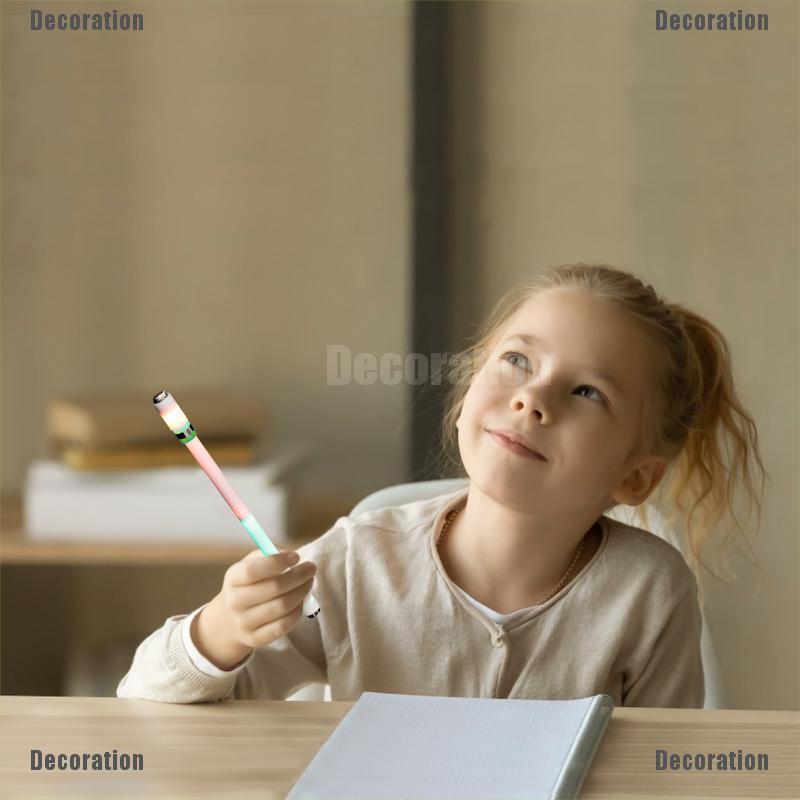 Decoration 3 Pieces Spinning Pens LED Rotating Playing Pen Flash Glow Rolling Finger Rotati