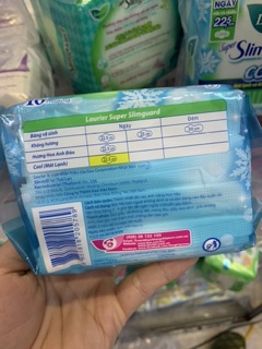 Băng vệ sinh Laurier Slimguard COOL 16 miếng combo 4 gói