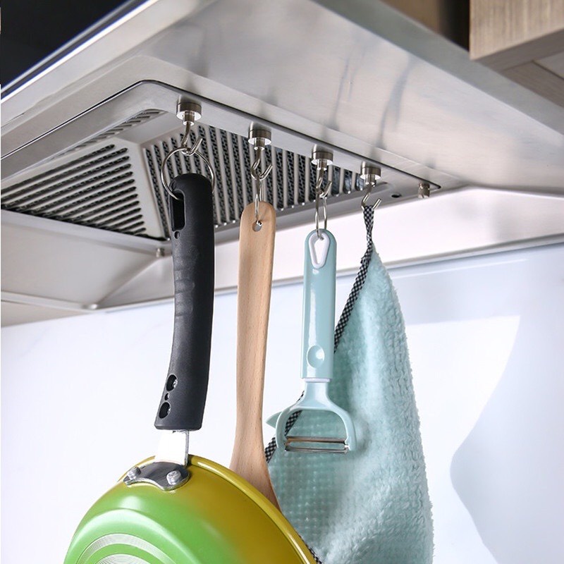 Móc nam châm inox siêu bền, móc tủ lạnh, kệ có từ tính