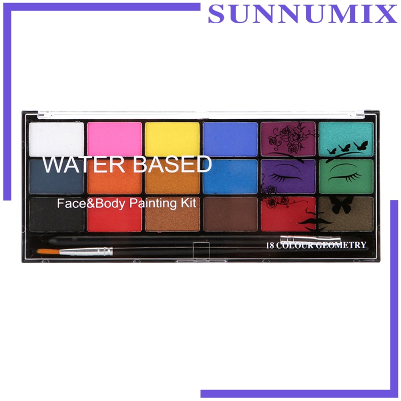 Face Body Paint Stage Theatre Palette Professional Painting Kit Body Tools