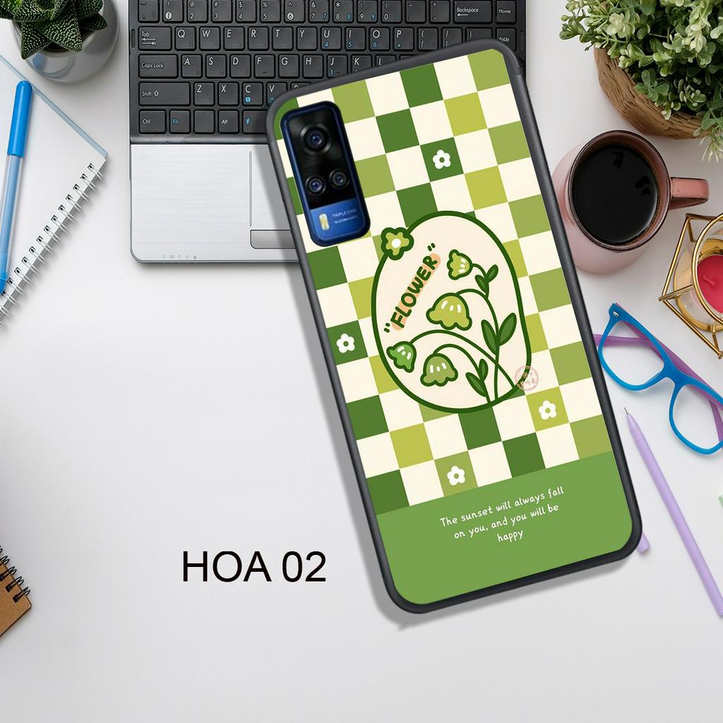 Ốp Lưng  VIVO Y12S - Y20 - Y20S - Y20 SE - Y51 2020 - Y53S 4G - Y72 5G , In Hình HOA, Màu Sắc Bắt Mắt.