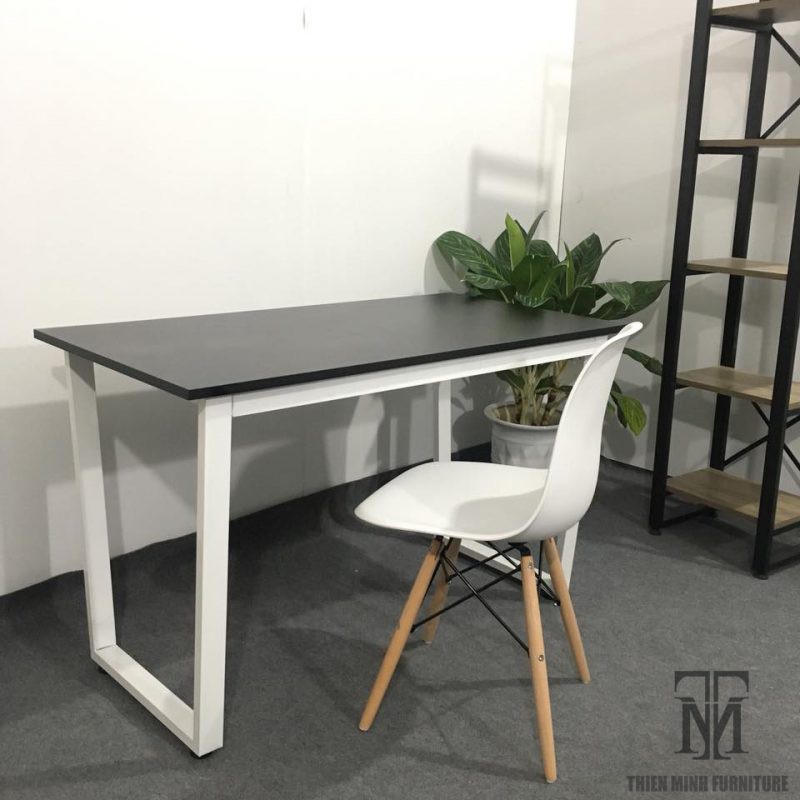 Bàn Làm Việc Chân Chữ U,K,Z Mặt Gỗ MFC Màu Trắng Size 120x60 Cao 75cm | BigBuy360 - bigbuy360.vn