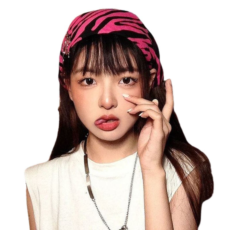 Khăn Choàng Cổ Vuông In Họa Tiết Ngựa Vằn Phong Cách Hip Hop Thời Trang Đi Xe Đạp