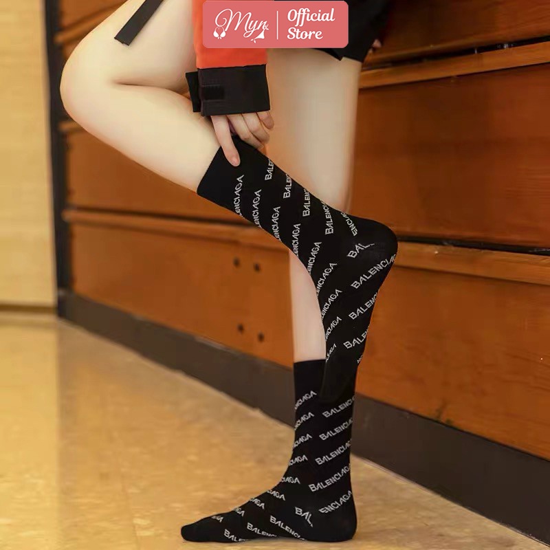 Tất cổ cao, tất chữ balenciaga phong cách trẻ trung MYN_UNDERWEAR