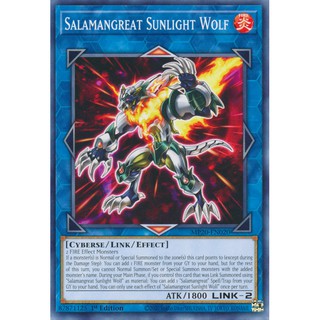 [ Zare Yugioh ] Lá bài thẻ bài Yugioh MP20 -EN020 - Salamangreat Sunlight Wolf20000