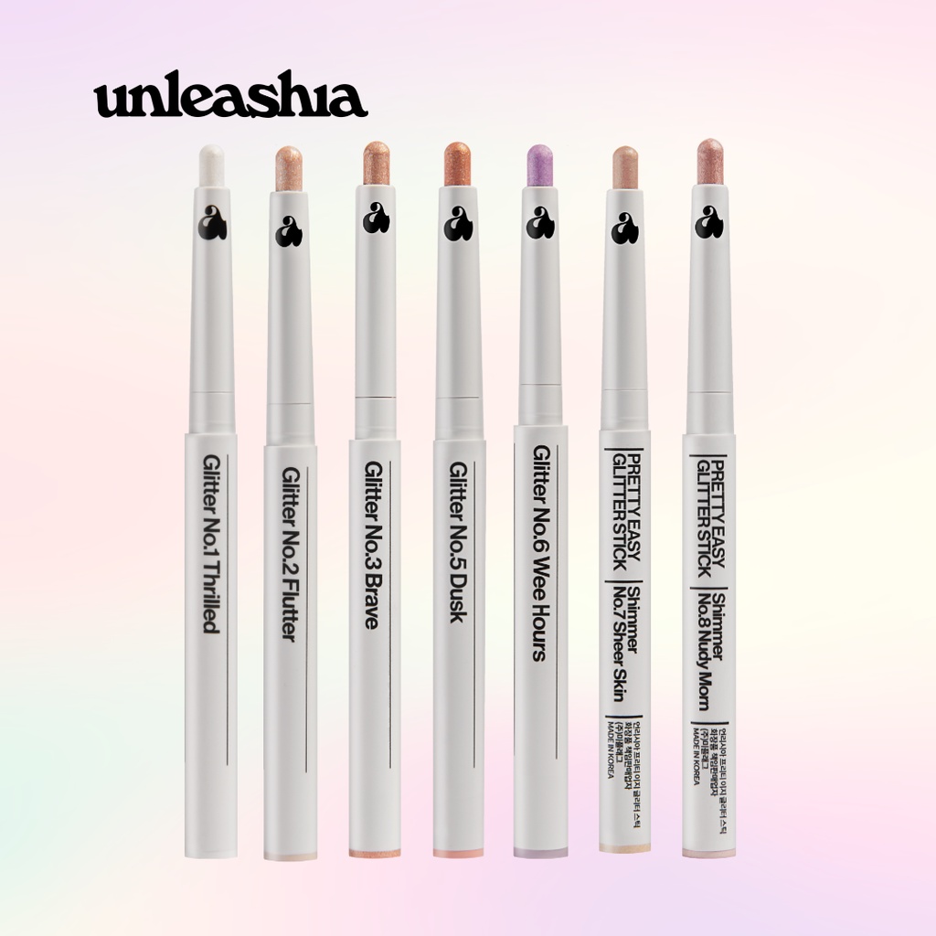 Bút nhũ tiện dụng UNLEASHIA Pretty Easy Glitter Stick - Bám dính nhẹ nhàng, chống oxi hóa với 7 màu lựa chọn 2g