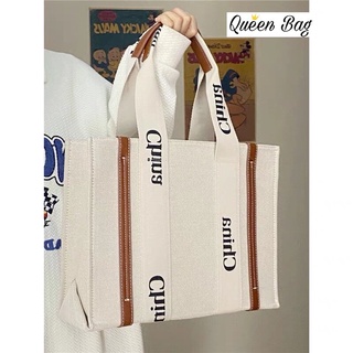 Túi xách nữ, túi đeo chéo tote canvas form cứng công sở size lớn quai da