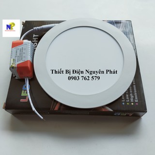 [COMBO] 10 Đèn Led Panel Âm Trần Siêu Mỏng 12w Tròn