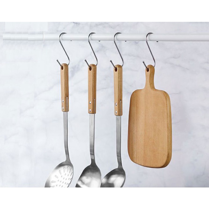 Móc inox dáng chữ S loại dày dùng treo đồ đa năng, tiện lợi