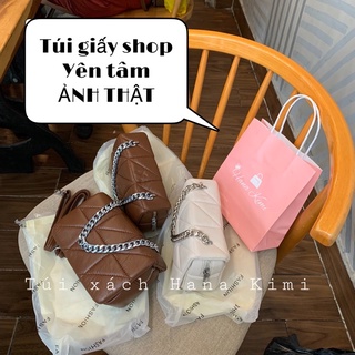 Túi đeo chéo nữ trần chỉ dây xích