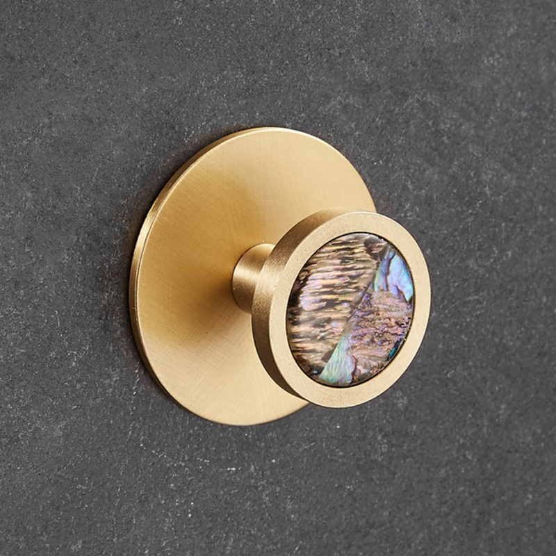 Móc Treo Khăn Bằng Đồng Thau Dán Tường Tiện Dụng Cho Nhà Tắm / Gara