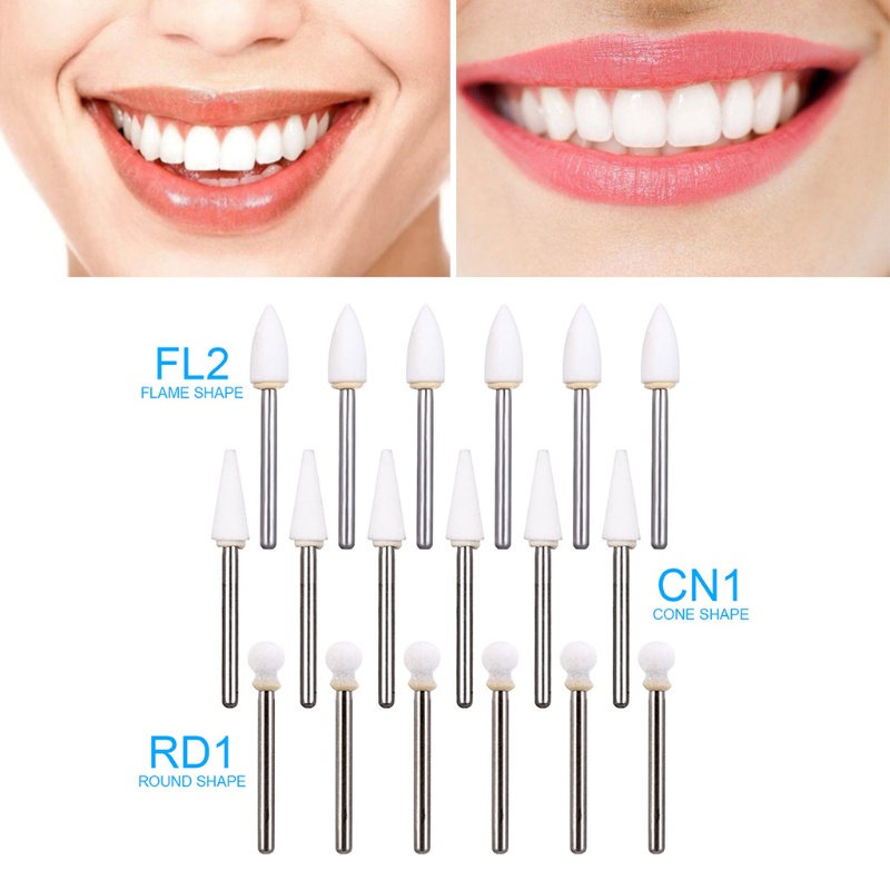 Gói 12 Viên Đá Trắng Đánh Bóng Răng Chuyên Dụng Cho Bệnh Viện